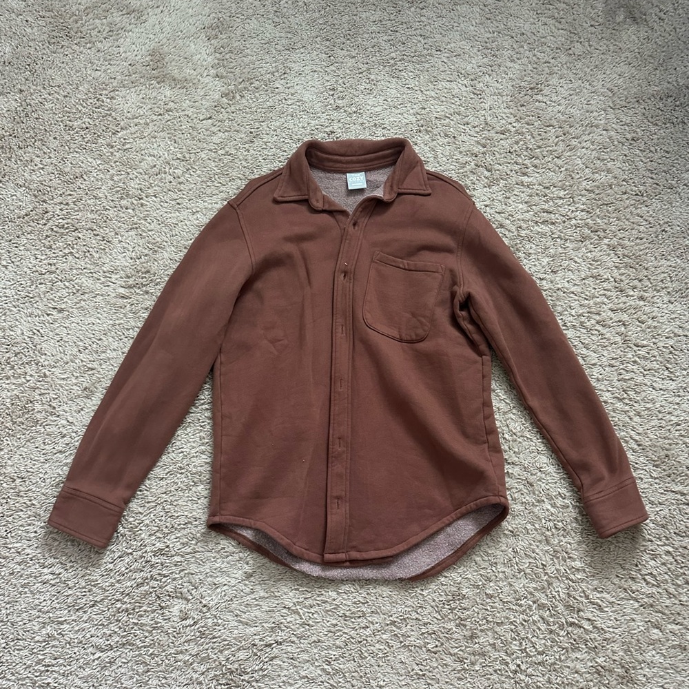 Aritzia sweatshirt button down